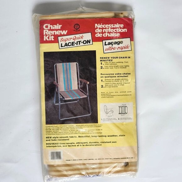 VINTAGE Lawn Chair RENEW KIT Super Quick Lace it ON Brand new in package 1962 - Picture 1 of 3
